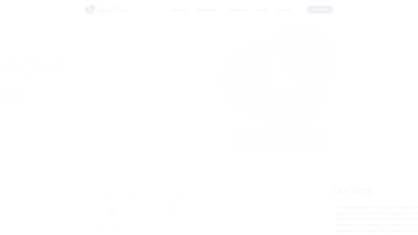 Screenshot of the Victoria's Promise website