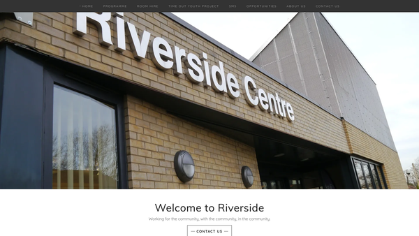 Screenshot of the Riverside Community Association Limited website