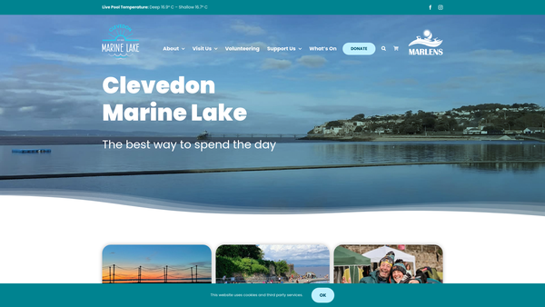 Screenshot of the Marine Lake Enthusiasts (Marlens) website