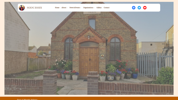 Screenshot of the St Gregorios Indian Orthodox Church website
