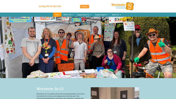 Screenshot of the Winchester Go Ld website