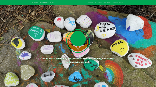 Screenshot of the Friends Of Bowling Park website