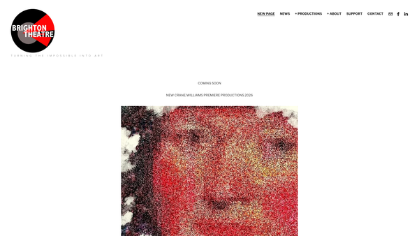 Screenshot of the Brighton Theatre website