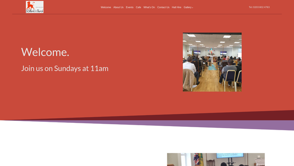 Screenshot of the The Parochial Church Council Of The Ecclesiastical Parish Of St Marks, Marks Gate, Chadwell Heath website