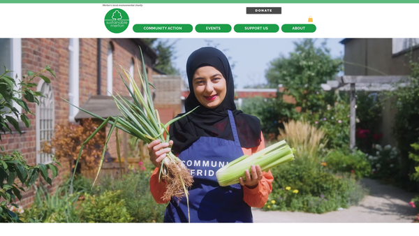 Screenshot of the Sustainable Merton website
