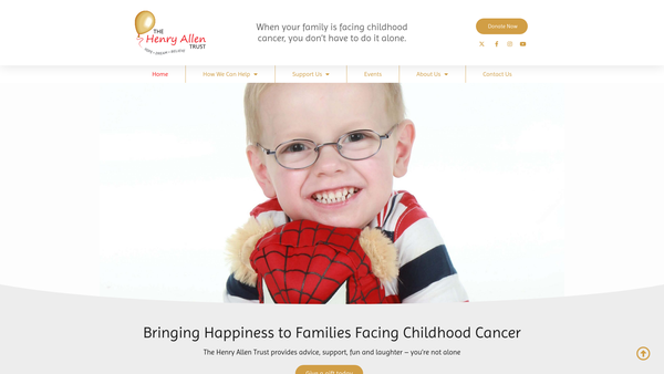 Screenshot of the The Henry Allen Trust website