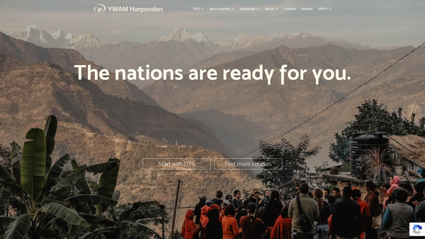 Screenshot of the Youth With A Mission Harpenden website