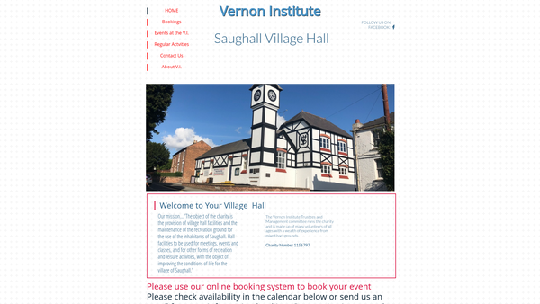 Screenshot of the Vernon Institute website