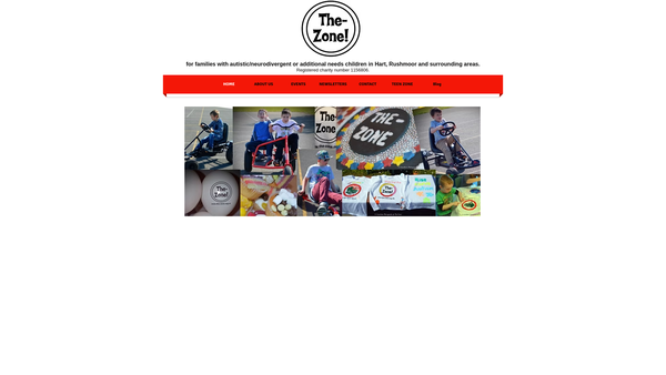 Screenshot of the The Zone! website