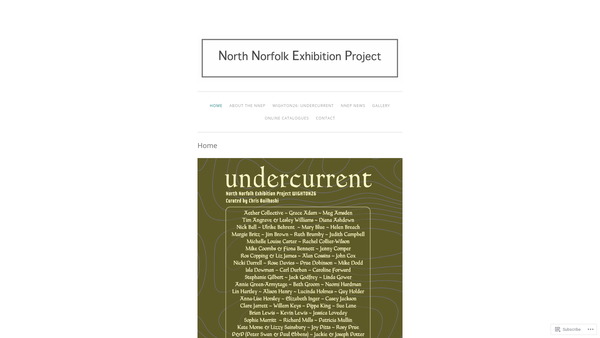 Screenshot of the North Norfolk Exhibition Project website