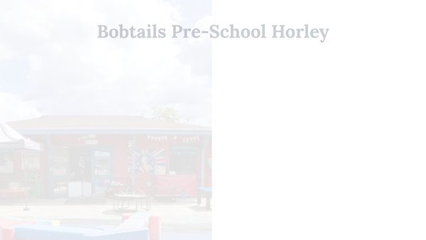 Screenshot of the Bobtails Pre-School Horley website