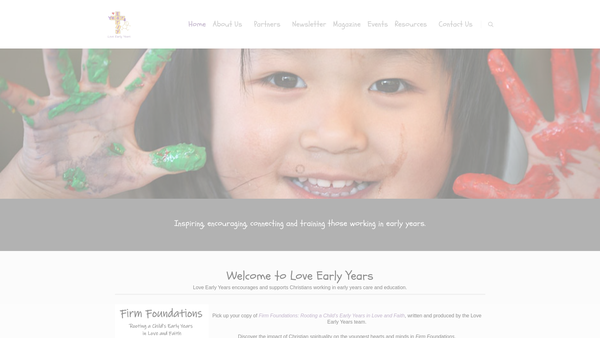 Screenshot of the Christian Initiatives In Early Years Education website