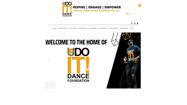 Screenshot of the U Do IT! Dance Foundation website