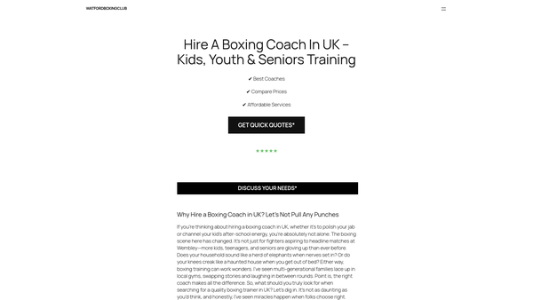Screenshot of the Watford Abc website