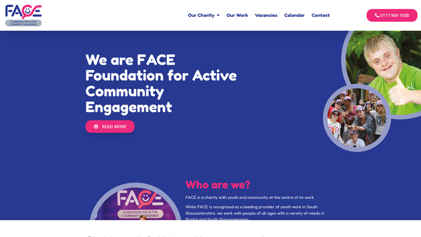 Screenshot of the Foundation For Active Community Engagement website