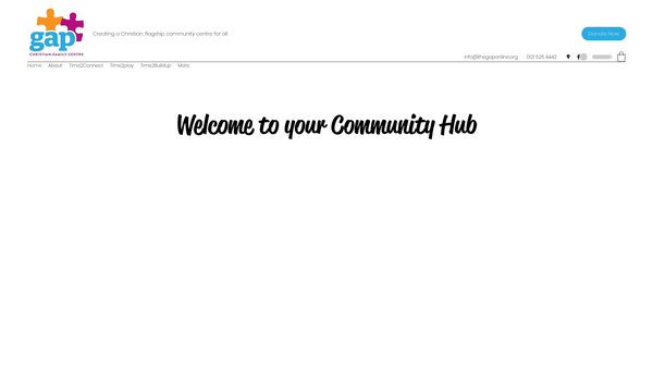 Screenshot of the The Gap Christian Family Centre website