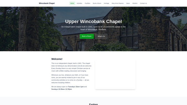 Screenshot of the The Charity Of Mary Ann Rawson For Wincobank School website