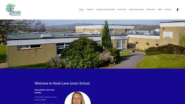Screenshot of the Friends Of Nook Lane website