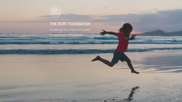 Screenshot of the The Rcrt Foundation website