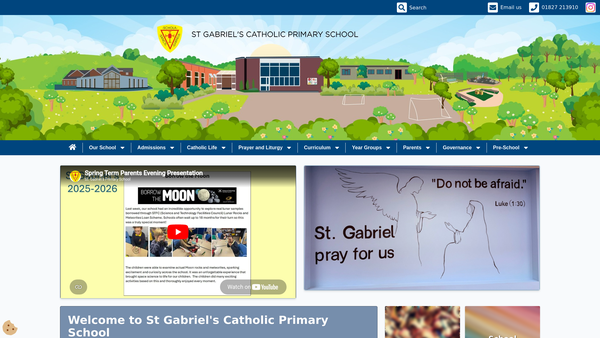 Screenshot of the Friends Of St Gabriel's Catholic Primary School (Tamworth) website