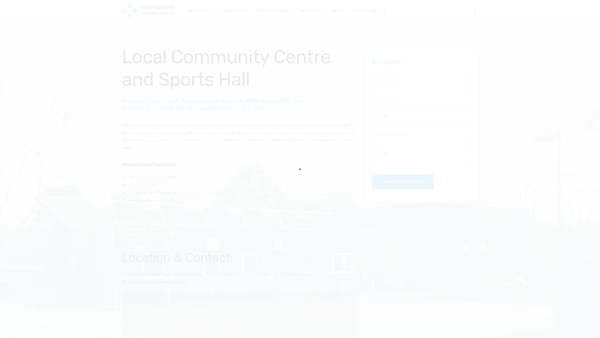 Screenshot of the Mathiesen Centre Trust website