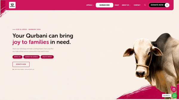 Screenshot of the Being Humanitarian website