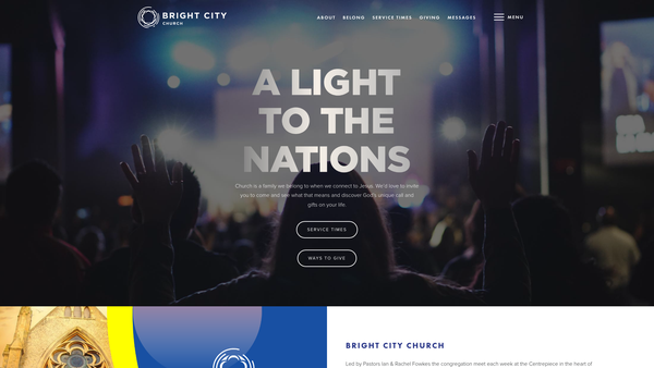 Screenshot of the Ashford Christian Fellowship website