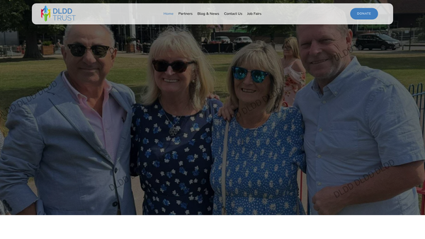 Screenshot of the Dldd Trust website
