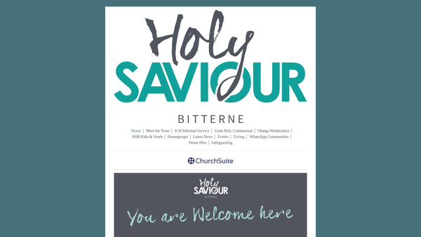 Screenshot of the Parochial Church Council Of Holy Saviour Bitterne website