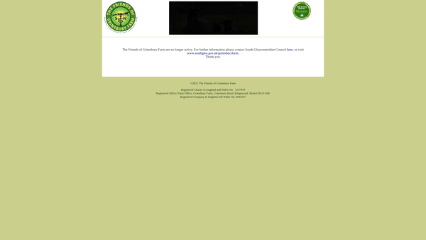Screenshot of the Friends Of Grimsbury Farm website