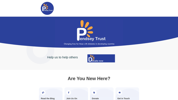 Screenshot of the The Pendsey Trust website