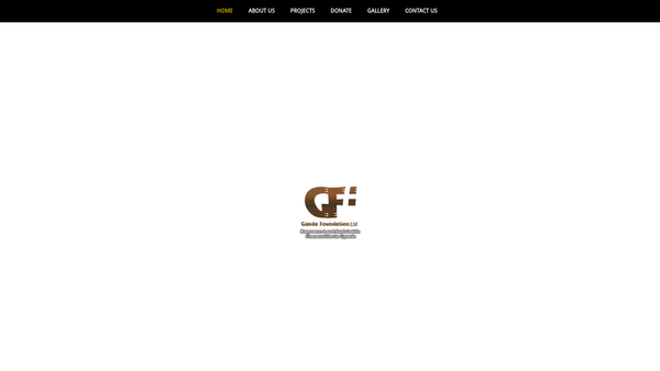 Screenshot of the Ganda Foundation Ltd website