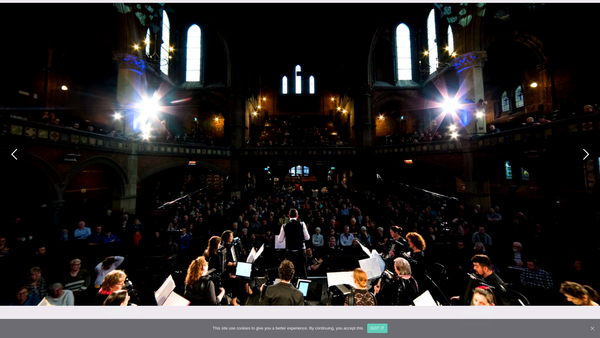 Screenshot of the The London Accordion Orchestra website