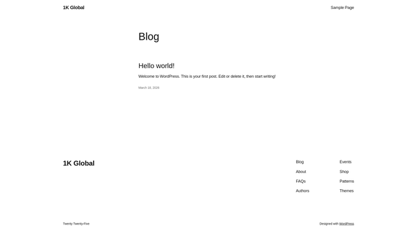 Screenshot of the Our Saviour's Assembly Of Nations website
