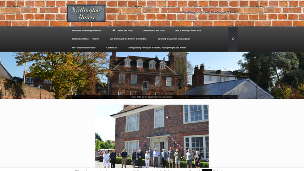 Screenshot of the Watlington House Trust website