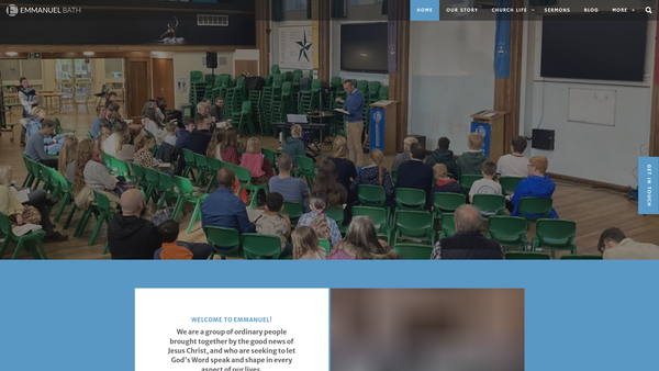 Screenshot of the Emmanuel Church Bath website