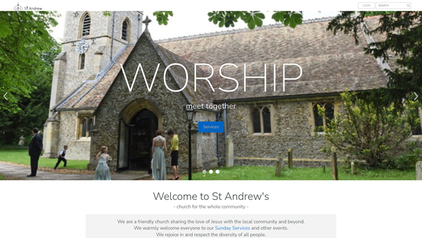 Screenshot of the The Parochial Church Council Of The Ecclesiastical Parish Of St Andrew, Stapleford website