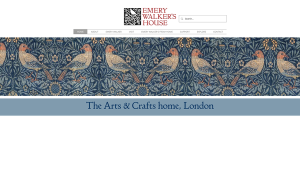 Screenshot of the The Emery Walker Trust website