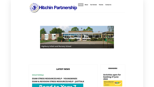 Screenshot of the Hitchin Partnership CIO website