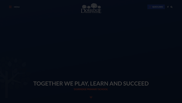 Screenshot of the Dorridge Primary School PTA website