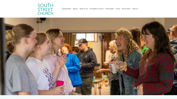 Screenshot of the South Street Evangelical Church website