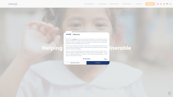 Screenshot of the Anak-Tnk United Kingdom website