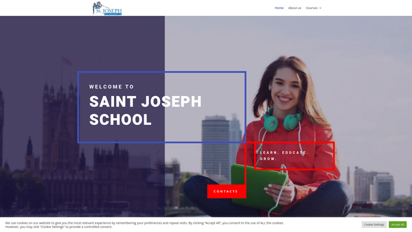 Screenshot of the St Joseph Foundation UK website