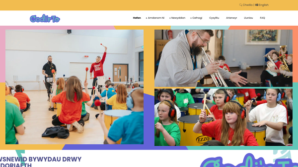 Screenshot of the Sistema Cymru - Codi'r To website