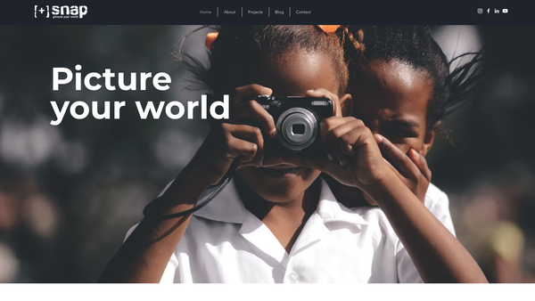 Screenshot of the Snap Foundation website