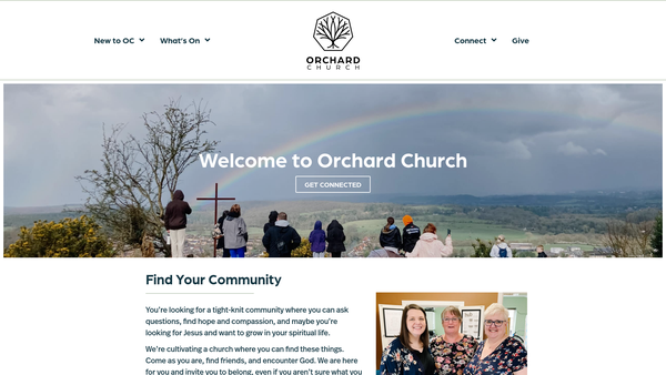 Screenshot of the Church In The Community Group Of Churches website