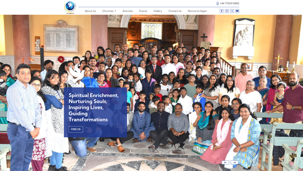 Screenshot of the Gospel For Nations website