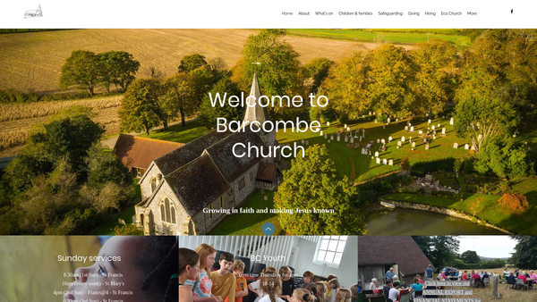 Screenshot of the The Parochial Church Council Of The Ecclesiastical Parish Of St Mary And St Francis, Barcombe website
