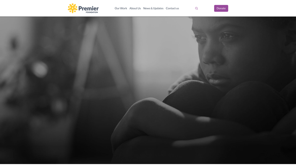 Screenshot of the Premier Foundation Limited website