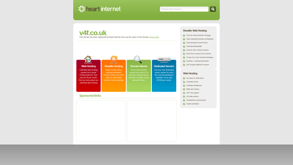 Screenshot of the Veterans Council website